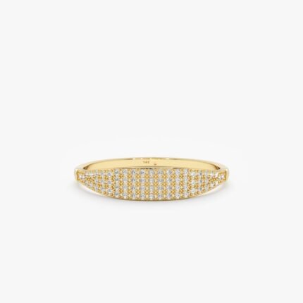 Pave Diamond Wide Ring