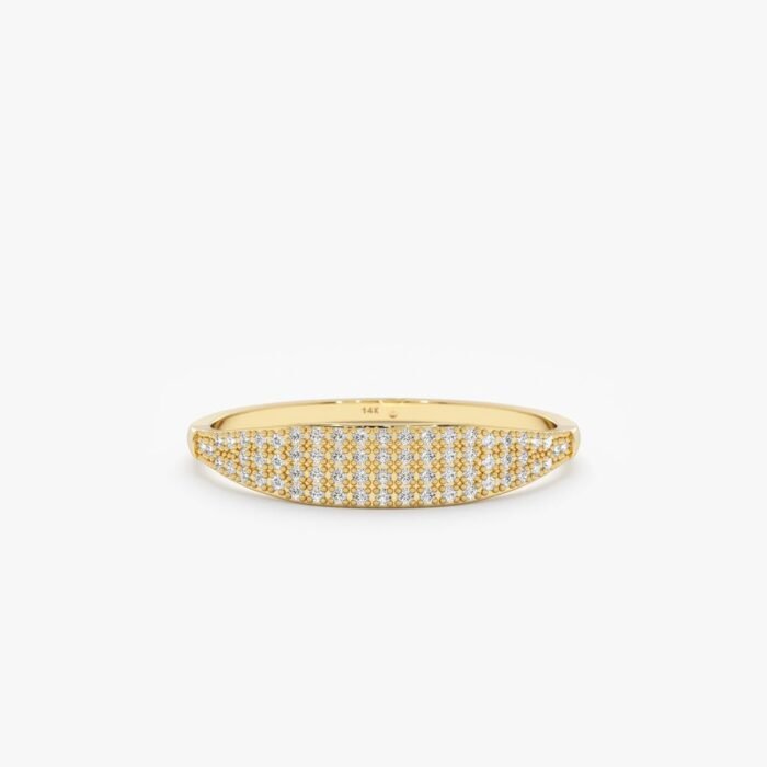 Pave Diamond Wide Ring
