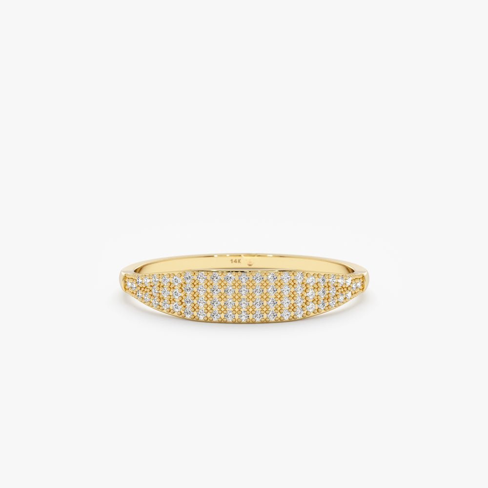 Pave Diamond Wide Ring