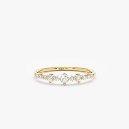 Petite Diamond Ring In Solid Gold
