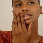 18K Solid Gold Pink Tourmaline Chain Ring - Image 2