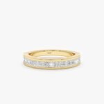 Princess-Cut Diamond Half Eternity Ring