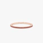 Prong Set Ruby Eternity Band