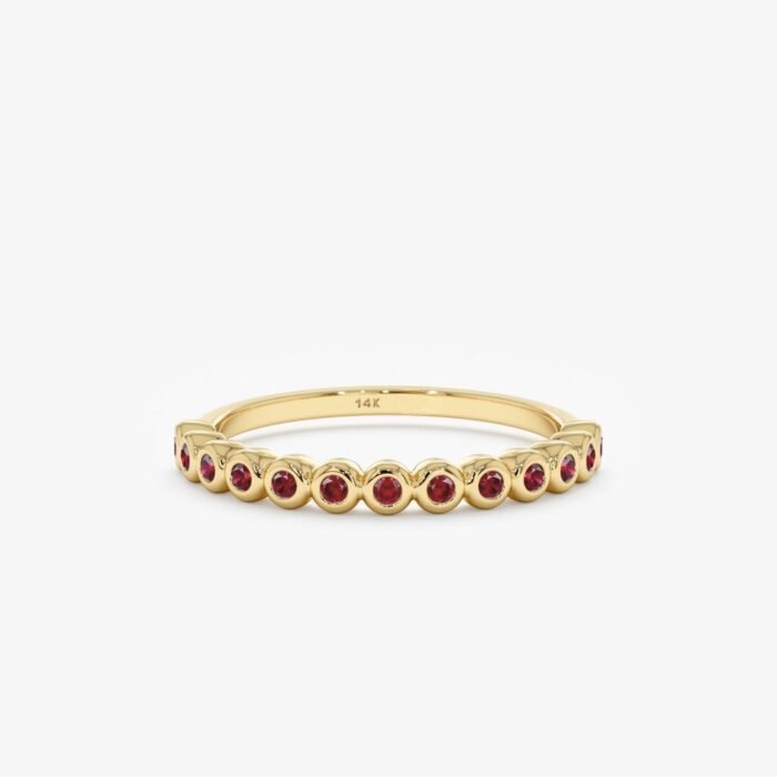 Ruby Half Eternity Band