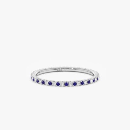 Sapphire and Diamond Eternity Ring