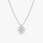 Single Natural Diamond Starburst Necklace - Image 2