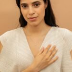 Solid Gold Natural Natural Diamond Saturn Pendant Necklace - Image 6