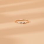 Solid Gold Petite Diamond Band