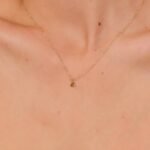 14K Solid Gold Solitaire Citrine Pendant Necklace - Image 2