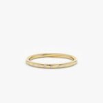 Thin Flush Set Diamond Ring