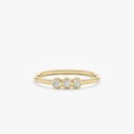 Triple Bezel Diamond Ring