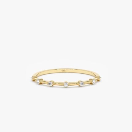 Distance Diamond Half-Eternity Band