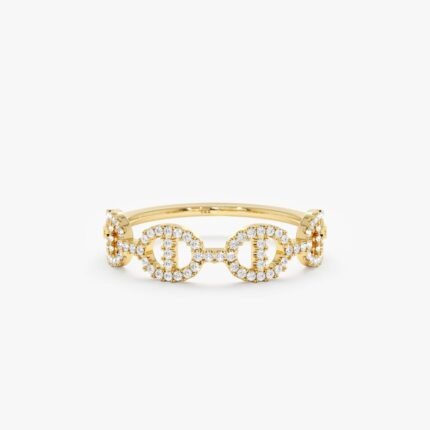 Diamond Link Chain Ring
