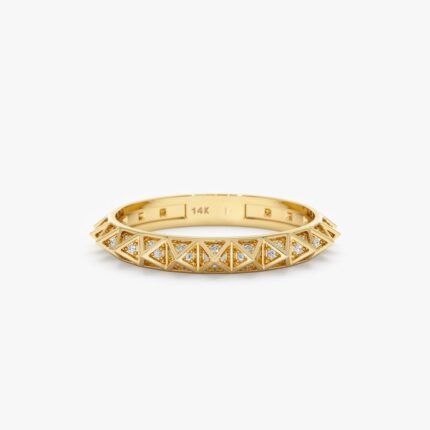 Diamond Pyramid Eternity Ring
