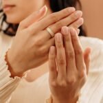 14K Solid Gold Pave Natural Diamond Cigar Band - Image 4