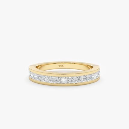 Princess-Cut Diamond Half Eternity Ring