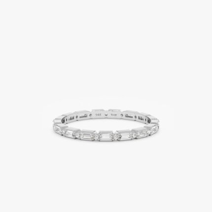Diamond Dot Dash Eternity Ring