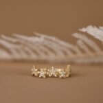 18K Solid Gold Pave Natural Diamond Multi Star Ring - Image 2