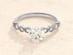 4 Prong Round Cut 2 ct Lab Grown Diamond Engagement Ring