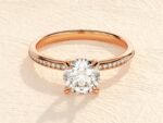 Round Cut 1 ct Lab Grown Diamond Engagement Ring
