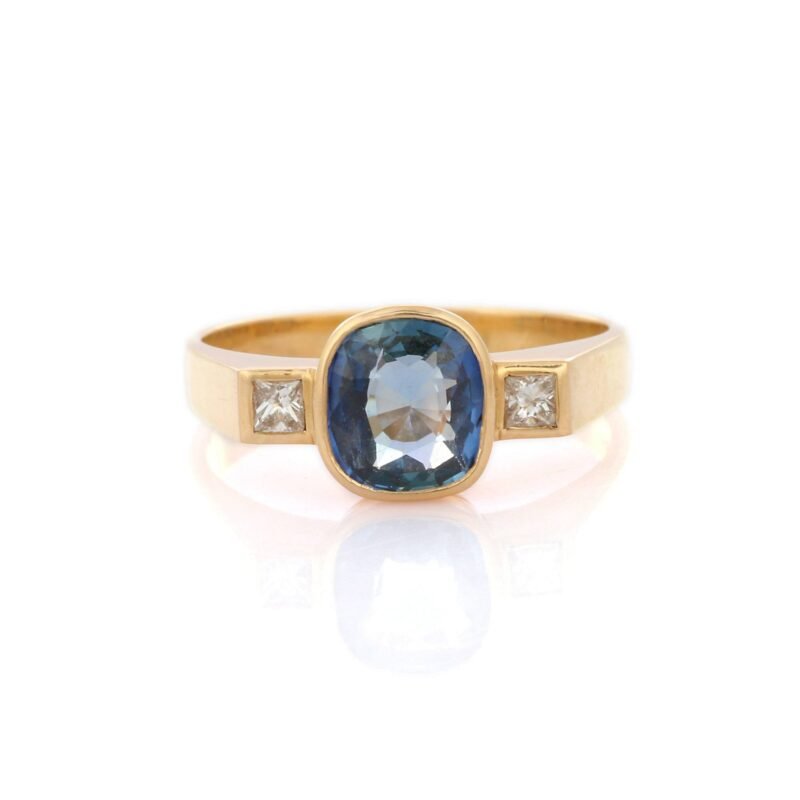 14k gold sapphire diamond wedding ring gj594 1