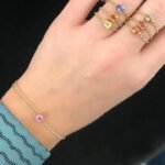 18K Solid Gold Oval Topaz Ring - Image 2