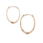 14K Gold Luxurious Natural Diamond Big Hoops - Image 3