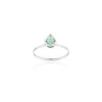 18K Solid Gold Emerald Statement Ring - Image 6