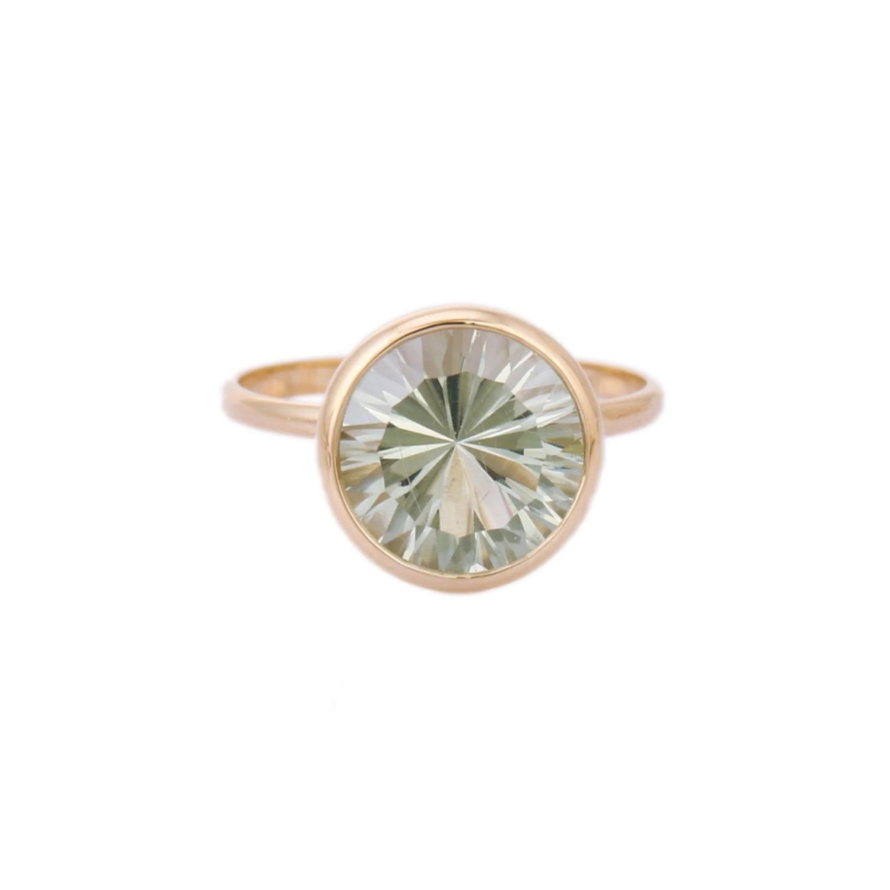 14k solid gold green amethyst ring gj720 1