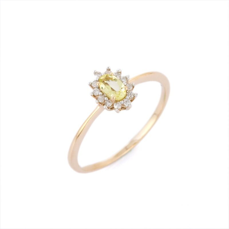 14k solid gold quartz ring gj652 2