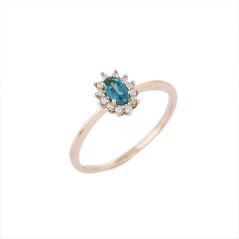 14k solid gold topaz ring gj629 2