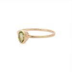 14K Solid Gold Peridot Ring - Image 3