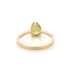 14K Solid Gold Peridot Ring - Image 4