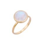18K Solid Gold Rainbow Ring - Image 2