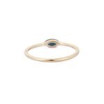 14K Solid Gold Blue Sapphire Dainty Ring - Image 5