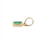 14K Solid Gold Emerald Pendant - Image 4