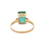 18K Solid Gold Emerald Ring - Image 4