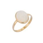 18K Solid Gold Opal Ring - Image 2