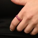 14K Solid Gold Ruby Eternity Band - Image 4
