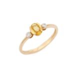 14K Solid Gold Sapphire Ring - Image 2