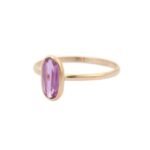 14K Solid Gold Sapphire Ring - Image 3