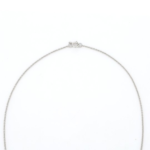 18k Natural Diamond Bar Necklace - Image 5