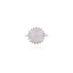 18K Solid Gold 4.63 Carat Star Sapphire Cabochon Ring