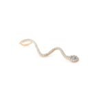 14K Solid Gold Diamond Serpent Snake - Image 3