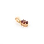 14K Solid Gold Garnet Pendant - Image 3