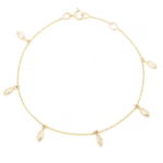 14K Solid Gold Diamond Chain Bracelet