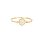 14K Solid Gold Cat's eye Ring