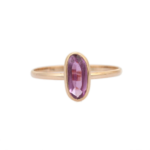 14K Solid Gold Sapphire Ring