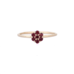18K Solid Gold Rhodolite Ring