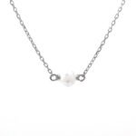 18k Solid Gold Bezel Birthstone Necklace - Image 14